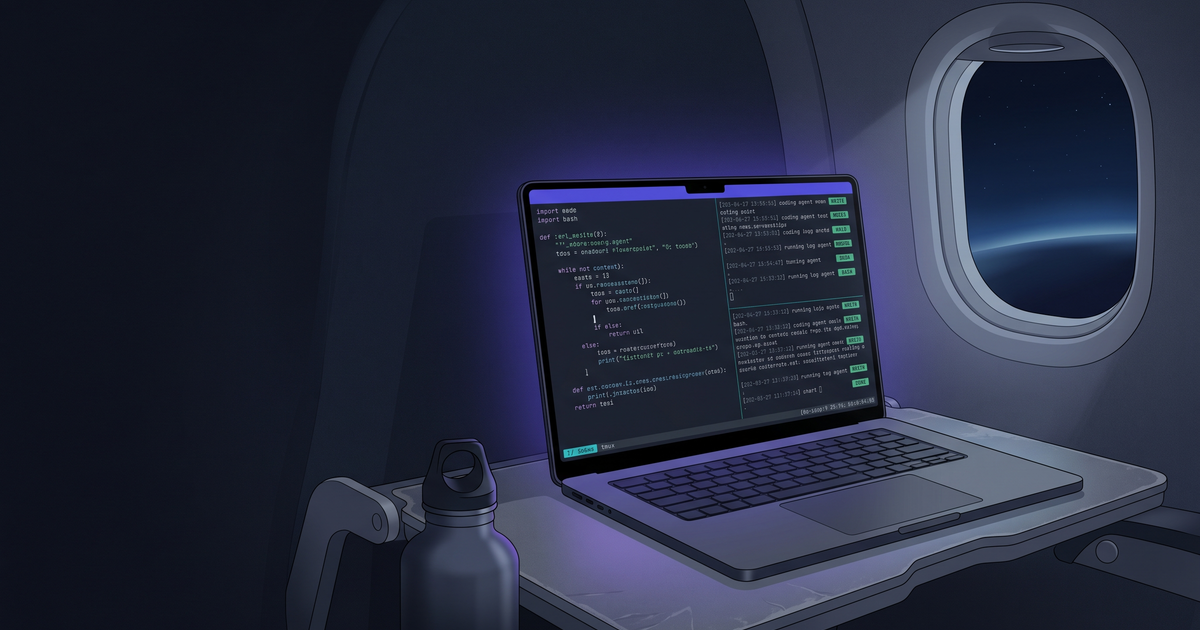 OpenCode and Pi running a local coding agent in tmux against Ollama